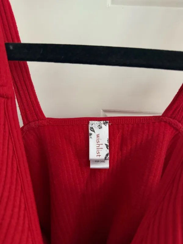 Dry Goods Wishlist Red Tank Top - Image 2