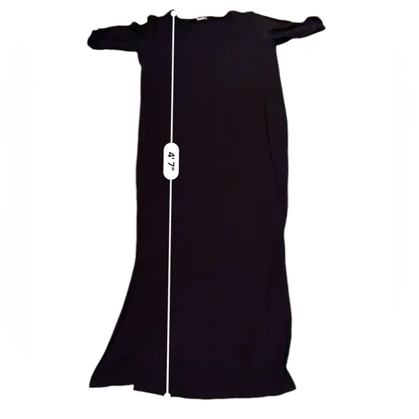 RTR Ingrid & Isabel Black Short Sleeve Stretchy Jersey Knit Maxi Dress Sz XS‎ - Image 9