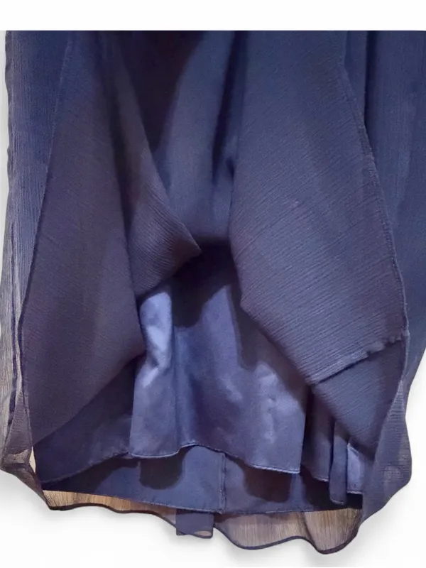 Max and Cleo BCBG Symmetrical Strapless Dark Night Sequence Maxi Dress Size 12 - Image 13