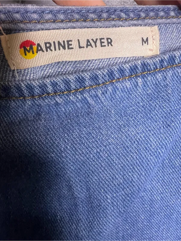 Marine Layer Roan Denim Maxi Dress in size Medium. - Image 13
