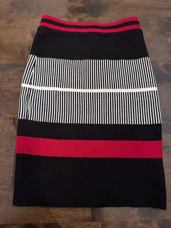 Title: NWT SEEK The Label Striped Knit Mini Skirt S - Image 2