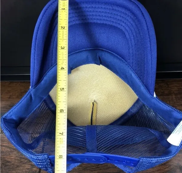 Vintage Hawaiian Headwear Snapback Blue Hawaii Islands Mesh White Rope Hat Cap - Image 4