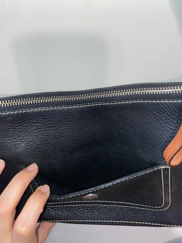 Coach Black Leather Shoulder Bag - Image 3