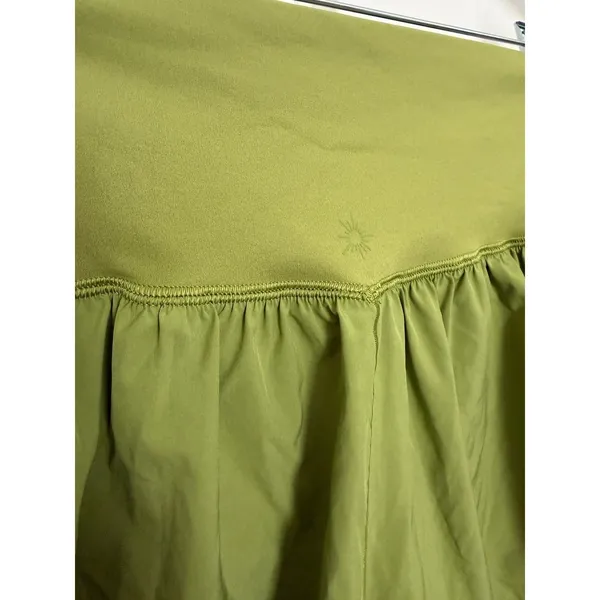 Aerie Offline Real Me Crossover Flowy Shorts Crew Green Active Skort Pocket M - Image 7