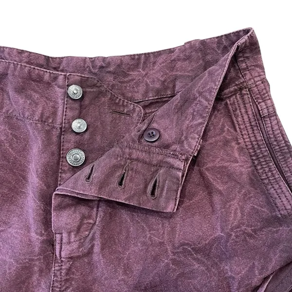 Free People Shorts Sz 0 Purple NWT Low Rise Button Fly Point Dume Chino Festival - Image 5