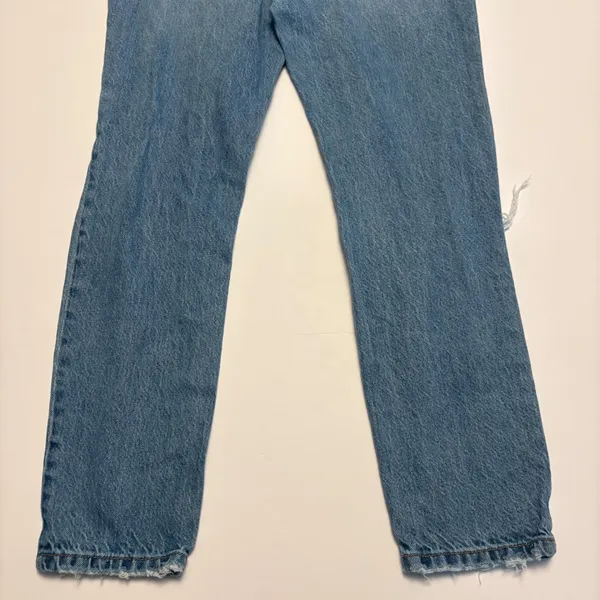 Altar'd State Jeans Women 26 Blue Distressed Straight Leg High Rise 100% Cotton - Image 4