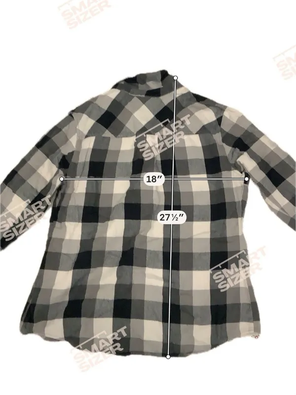 Guide Series Flannel Button Up Large Plaid Black White Collared Pockets Casual - Image 3