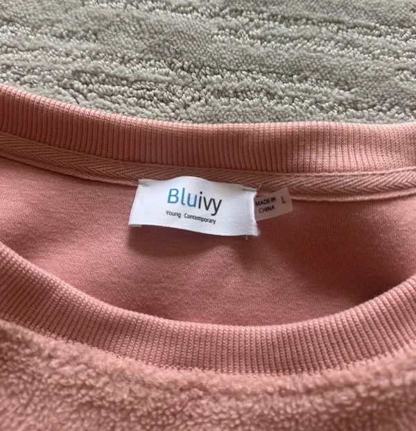 Pink Fleece Crewneck - Image 2