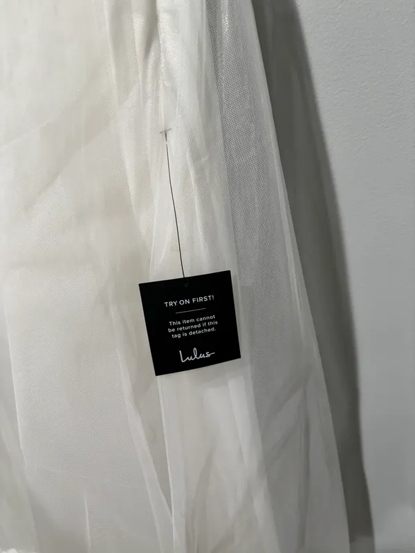 Already Perfect One Shoulder Tulle Dress White - Image 4