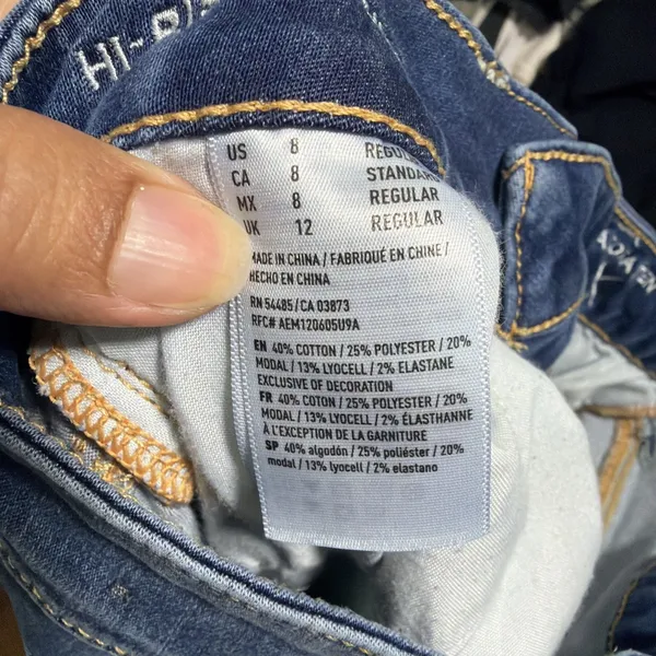American Eagle Next Level Stretch Hi-Rise Jegging Jeans Size 8 Short Distressed - Image 9