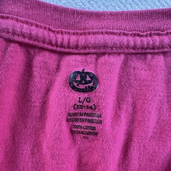 Women’s Large Pink Halloween Witch Graphic T-Shirt 52% Good Witch 48% Bad Witch - Image 5