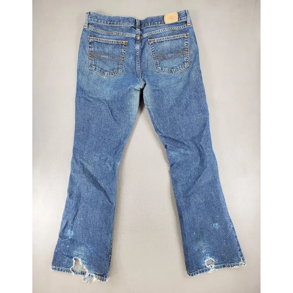Vintage Abercrombie & Fitch Jeans Women 8 Flare Low Rise Bootcut Pocket 90s‎ Y2K - Image 5