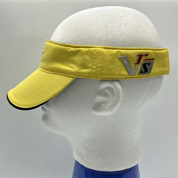 Nike‎ Golf VRS 20XI Swoosh Logo Embroidered Adjustable Athletic Visor Yellow Hat - Image 2