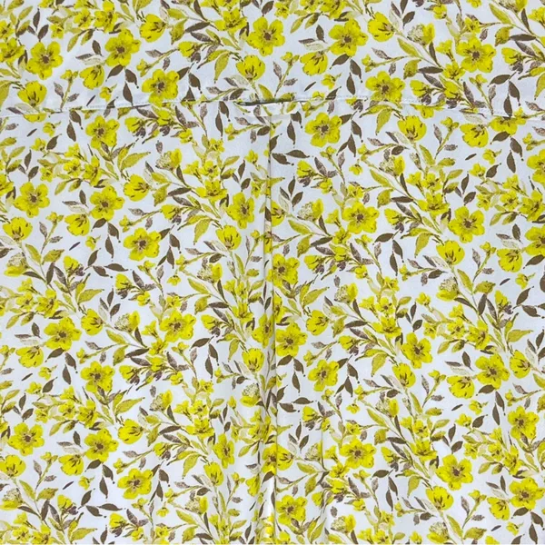 Imperfect yellow floral pocket dress vneck pointed collar lined‎ bright bohemian - Image 13