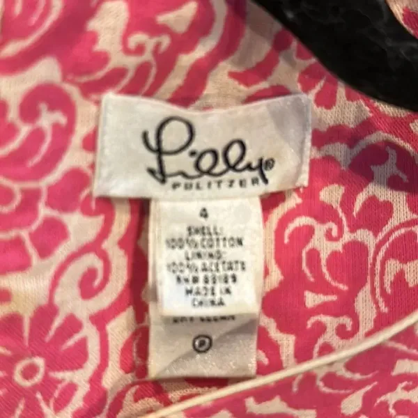 Lily Pulitzer Women’s Daytime Party Pink & Cream Tank Sheath Dress Size 4 - Image 6