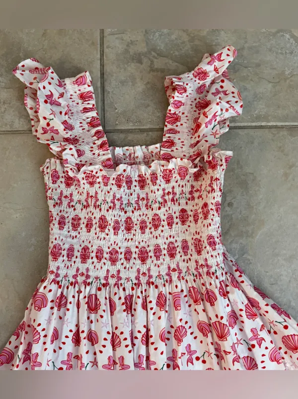 Hill House Home Ellie Nap Dress in Mermaid Seashell Mermaid Size XS - Image 8