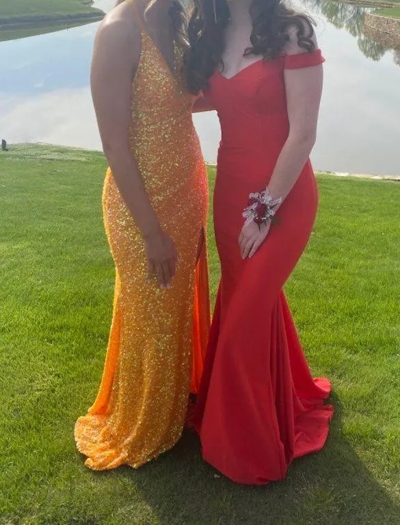 Sherri Hill Red Gown Prom Dress - Image 2