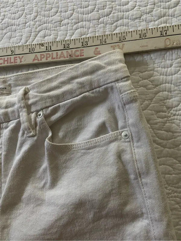 Good American White Wide-Leg Jeans Size 14/32 (fits like a size 8/10) - Image 9