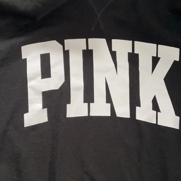 Pink Victoria’s Secret black sweatshirt - Image 7
