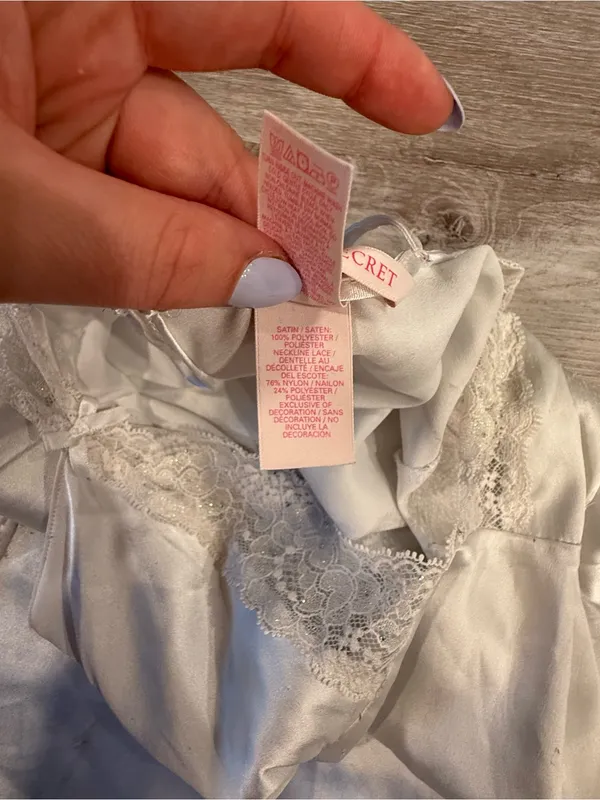 Victoria Secret White Lace Slip Dress Size Medium - Image 9