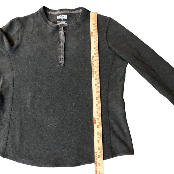 Duluth Trading Henley Womens M Used Gray 35052 - Image 11