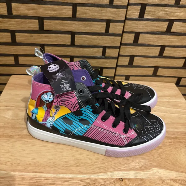 Ground Up Disney Nightmare Before Christmas High Top Lace Up Sneakers‎ Size 9 - Image 2
