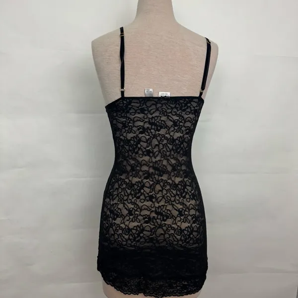 Victoria's Secret Mesh Lace Semi-Sheer Babydoll Lingerie Black bodycon Size S - Image 3