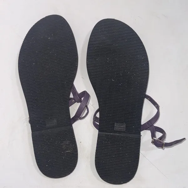 Havaianas Purple‎ Classic Leather T-Shape You Riviera Thong Sandals Size 9/10 - Image 7