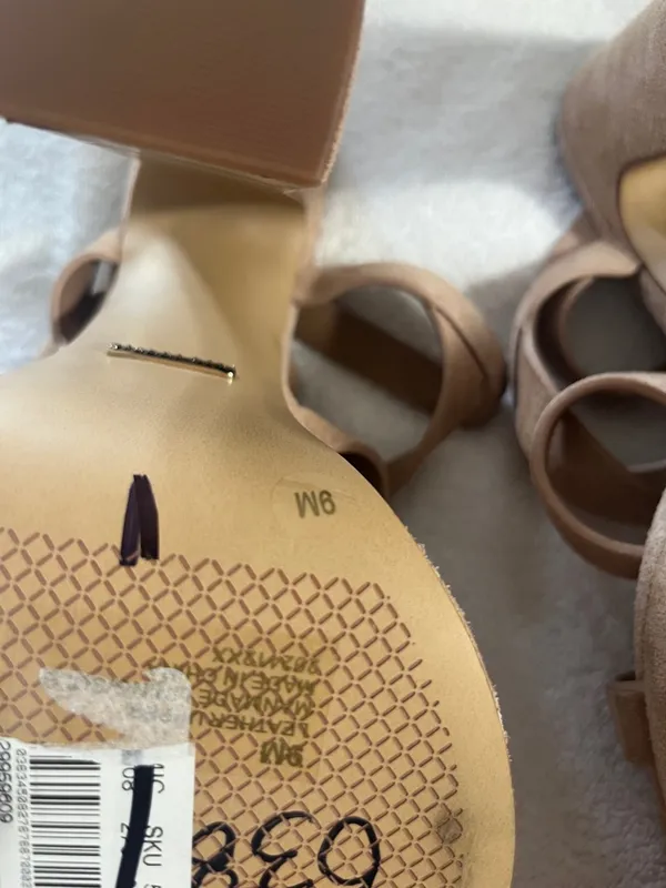 Gianni Bini Beige Suede Strappy Platform Sandal - Image 12