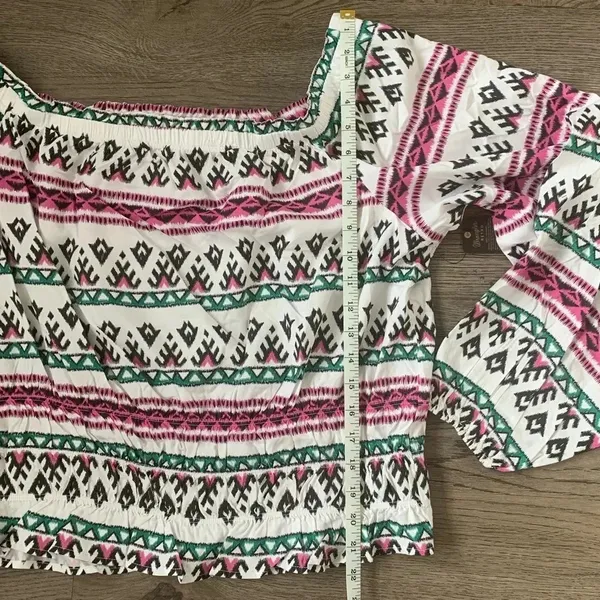 Wrangler‎ Retro Off The Shoulder Smocked Top - Size XXL - NWT - Image 10