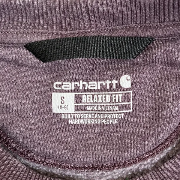 Carhartt Women's Relaxed Fit Crewneck Sweatshirt Size Small - Image 4