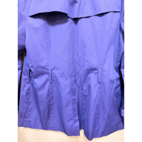 London Fog Womens‎ Purple Double Breasted Trench Coat Jacket Medium - Image 7
