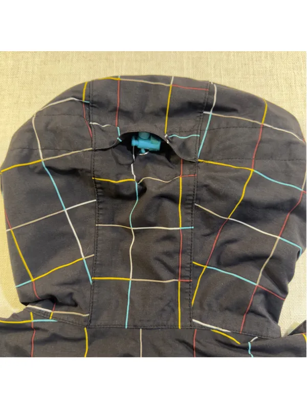 Burton Women’s Small - Y2K Snowboard Jacket Multicolor Plaid Grid Hooded - Image 16