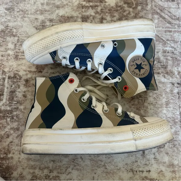 Converse Chuck Taylor All Star Lift Platform Hi Twisted Classics Obsidian Sz 8.5 - Image 4