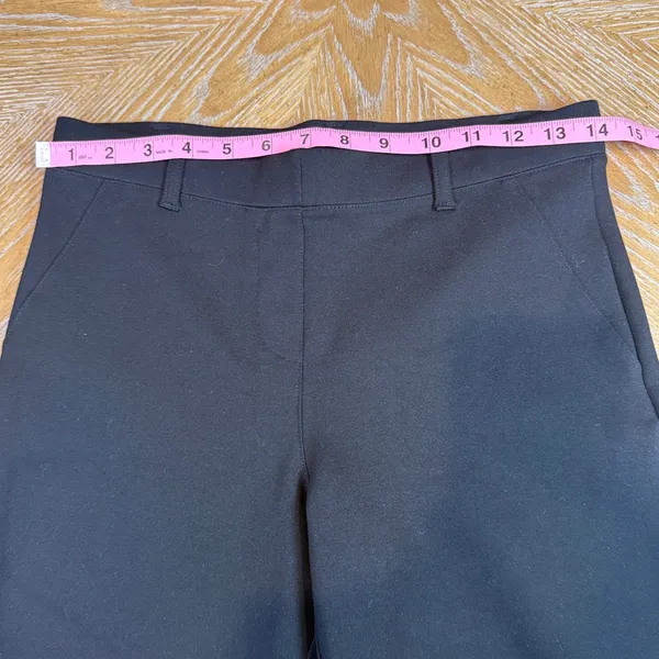 Quince Ultra-Stretch Ponte Bootcut Pants Black Size Small Petite - Image 8