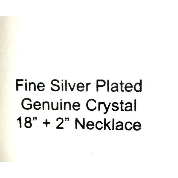 Believe by Brilliance Silver Plated Pink Crystal Drop Necklace – NIB - Image 3