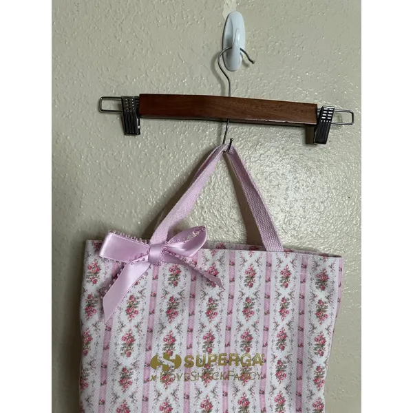 LoveShackFancy x Superga Floral Bow Tote Bag NWOT Limited Edition Coquette - Image 3