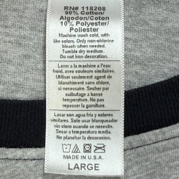Harley Davidson Raglan Shirt Womens L Gray Bling Glam Biker Americana Moto USA - Image 4