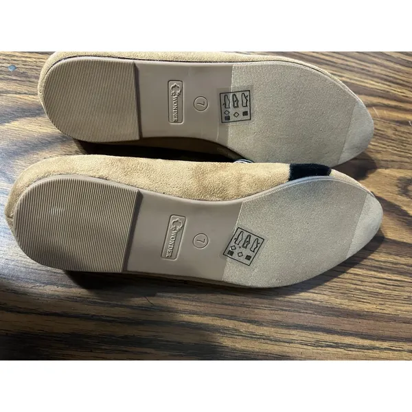 C Wonder Loafers Flats Camel Brown Sz 7 Womens Slip On Shoes DachshundPreppy - Image 7