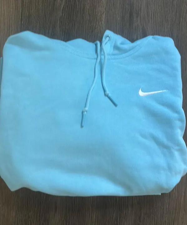 Nike Hoodie Light Blue - Image 4