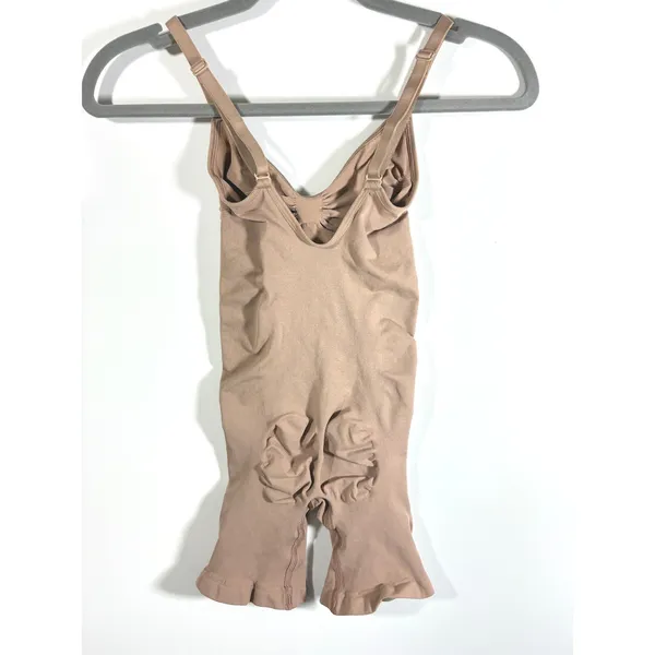 SKIMS Seamless Sculpt Mid Thigh Bodysuit Sienna Brown Small Shapewear - Image 5