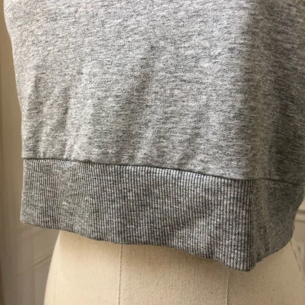 Bailey 44 Grey French Terry Crop Tank Top M - Image 6
