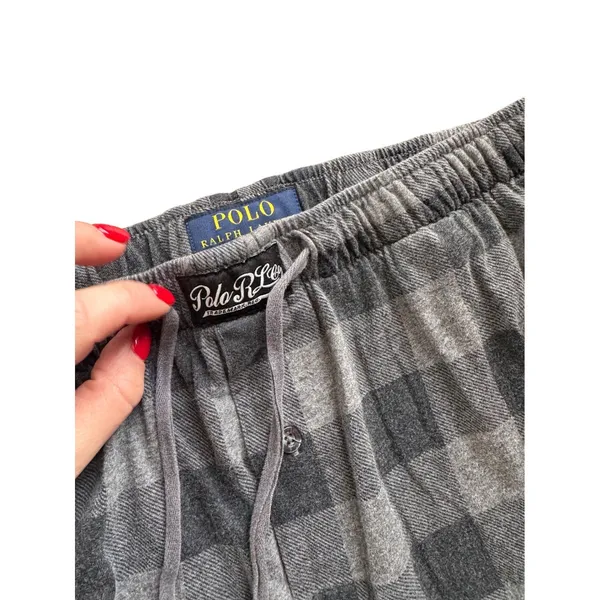 Polo Ralph Lauren Mens‎ Plaid Flannel Pajama Pants Lounge Sleepwear M - Image 4