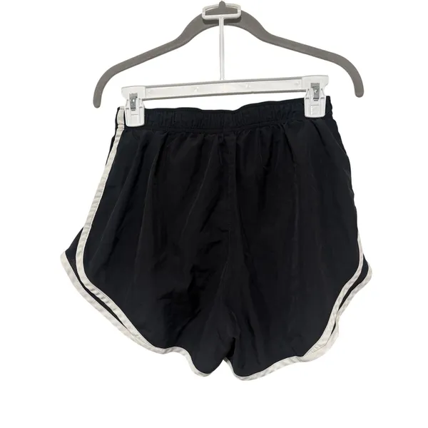 Nike Black and White Dri-FIT Athletic Shorts M - Image 7