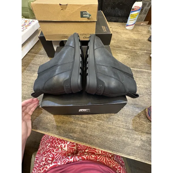 SOREL Evie II Zip Waterproof Bootie Black Size 7 - Image 6