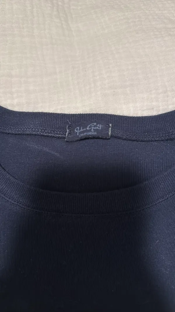 Navy Brandy Melville Baby Tee - Image 3