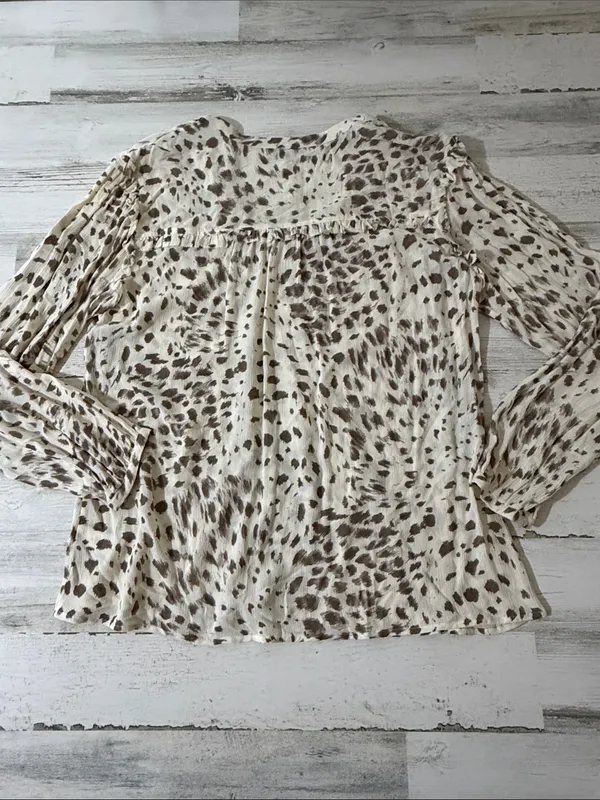 Rails Lydia Puma Animal Print Blouse Size XL - Image 7