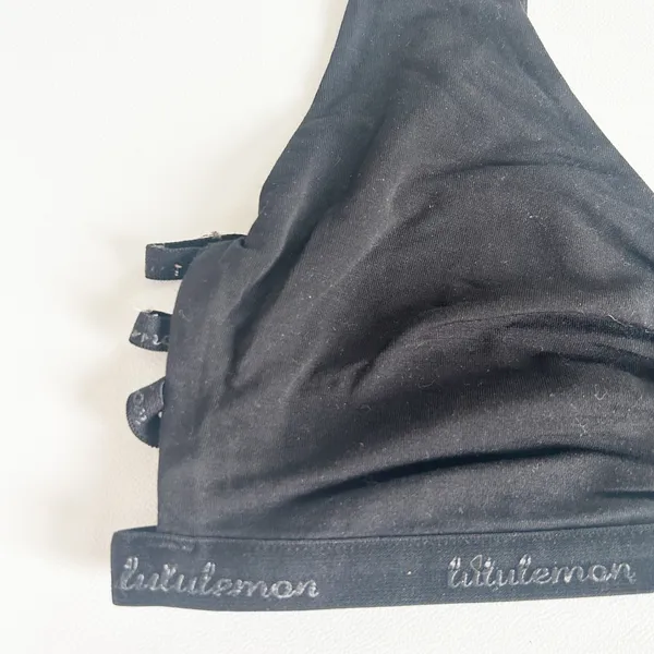 Lululemon Womens Black Simply Gathered‎ Strappy Athleisure Bralette Size S - Image 4
