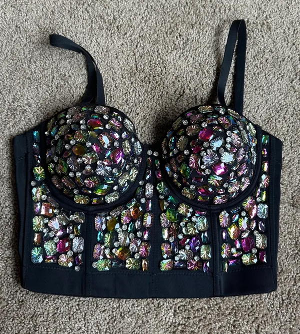 SheIn Bejeweled Bustier - Image 2