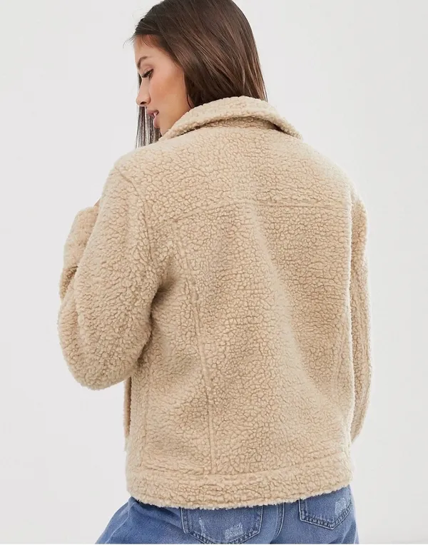 Hollister Teddy Bear Sherpa Trucker Jacket - Image 3